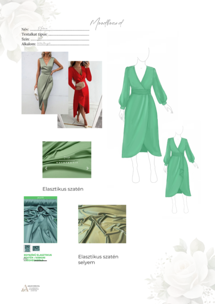 Moodboard egyedi ruhakészítés